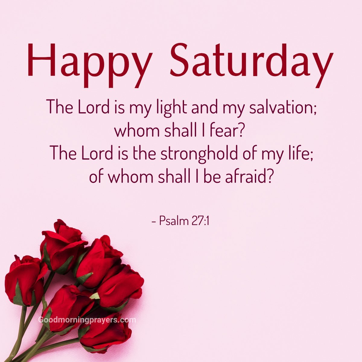 Good Morning Saturday Psalms And Scriptures