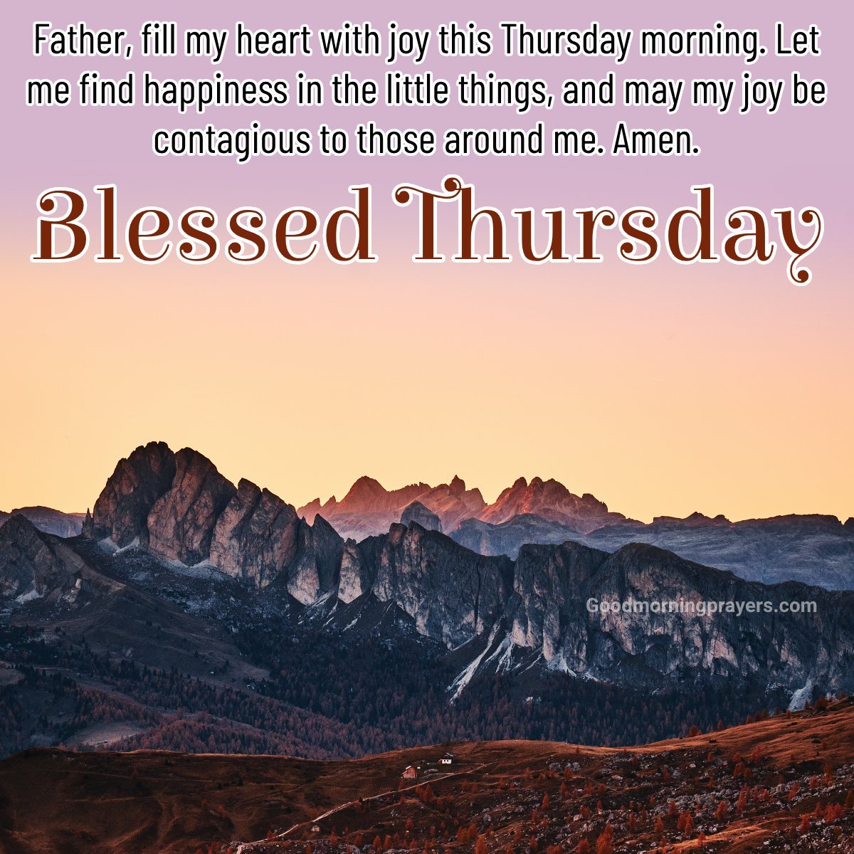 Good Morning Thursday Prayer For Strength