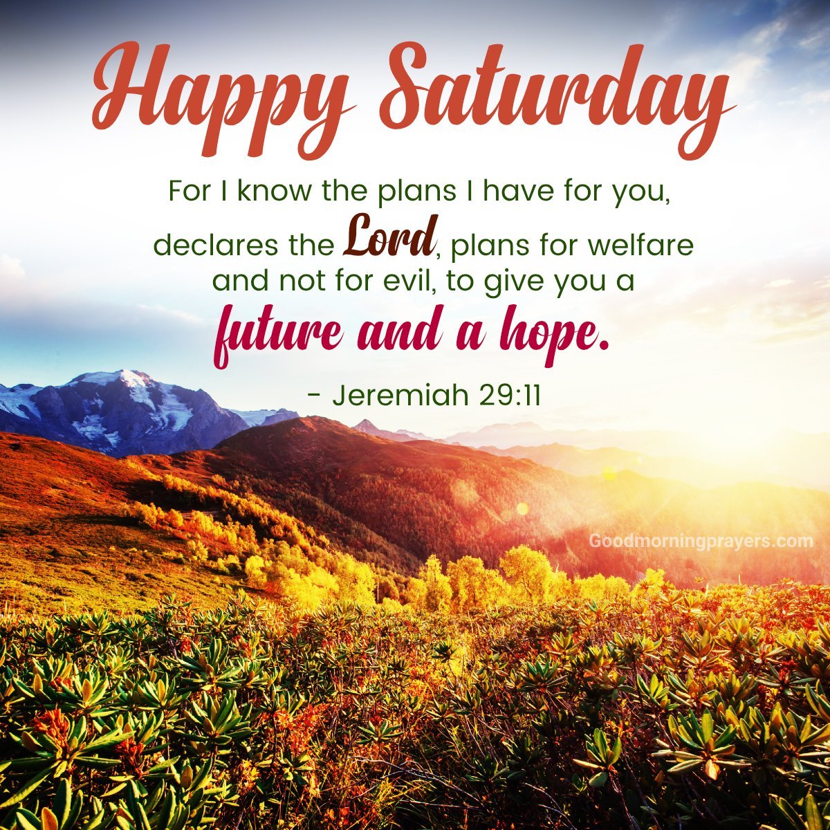 Saturday Morning Prayer And Bible Verse Images