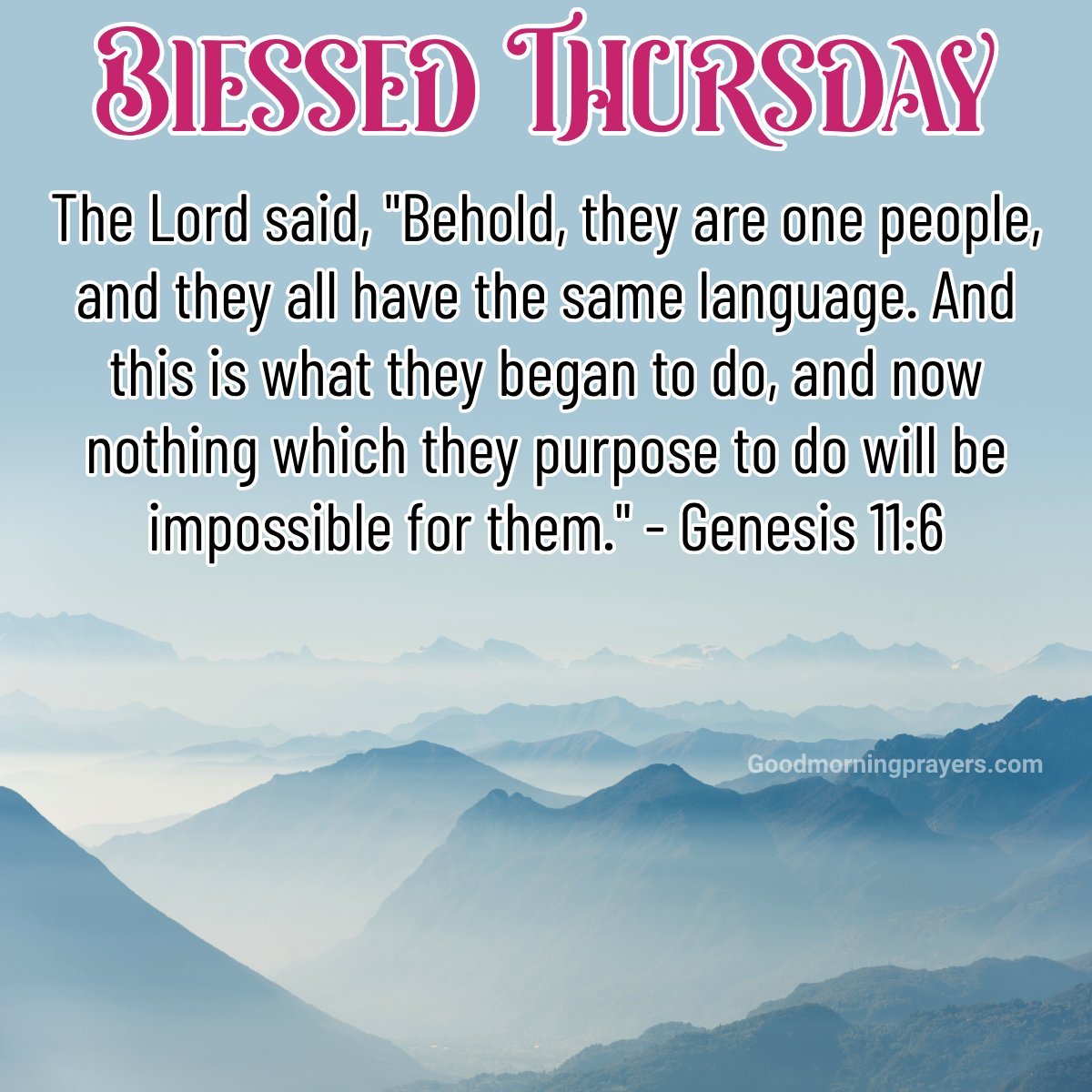 Thursday Morning Scriptures For A Positive Day