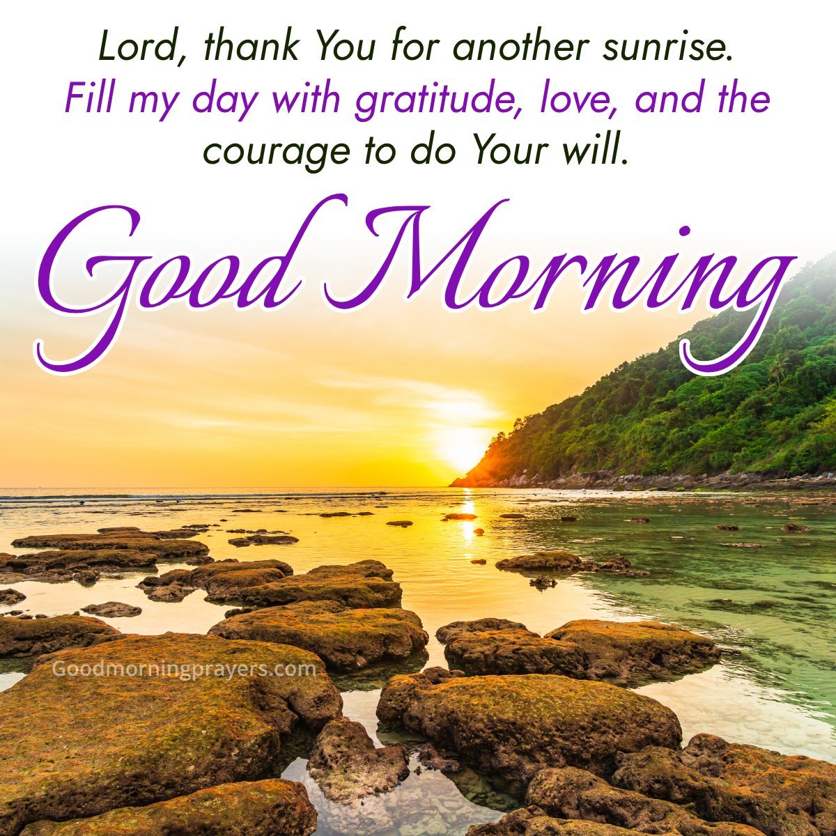 Lord, Thank You For Another Sunrise. Fill My Day With