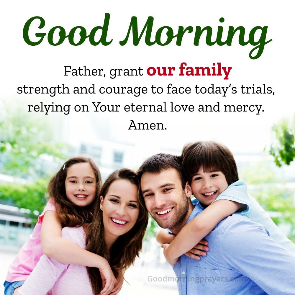Best Morning Prayer For Family Image