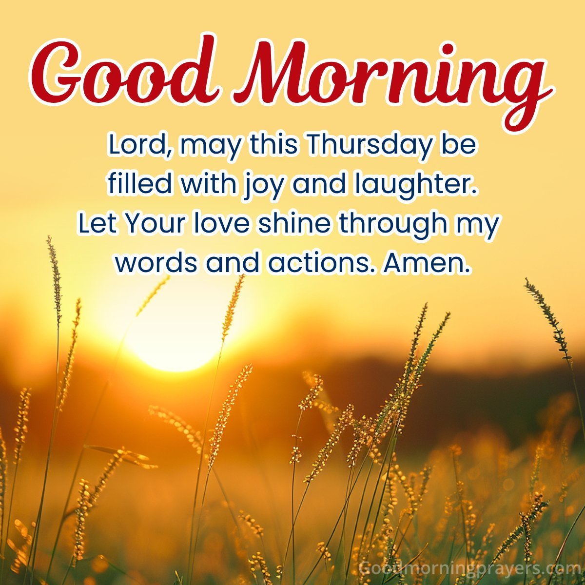 Good Morning Thursday Prayers Pictures