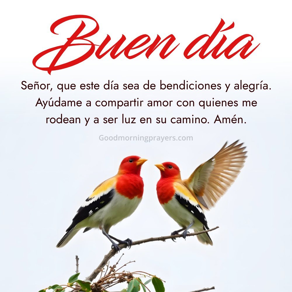 Morning Spanish Prayer Image