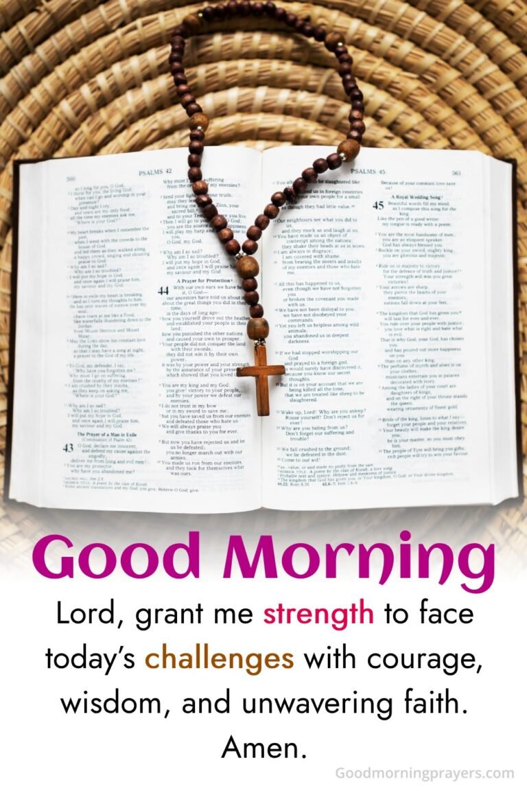 Morning Prayer for Strength: Empower Your Day with Faith - Good Morning ...